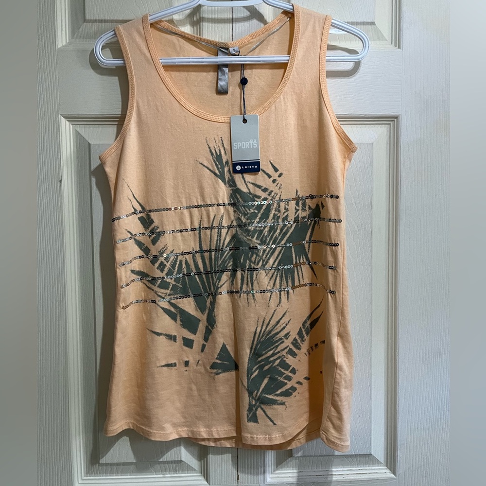 Lutha Sleeveless Light Peach Top in Size Small